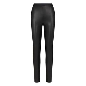 NWT SKIMS FAUX LEATHER LEGGINGS IN ONYX